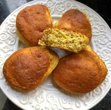 Bolinho de banana com aveia sem glúten