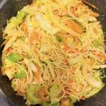 Macarrão com Legumes e Ovos