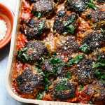 Almôndegas de beringela à parmigiana