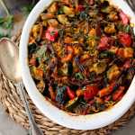 Arroz de forno com legumes e especiarias