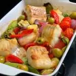 Bacalhau com legumes