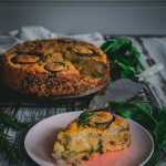 Bolo de couve-flor vegano