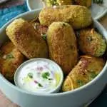 Croquetes de brócolos e cenoura