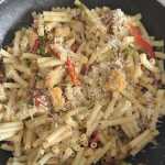Massa guisada com bacalhau (sem glúten)