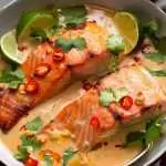 Salmão ao Molho de Coco e Limão