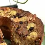 Bolo e Banana sem farinha e sem açúcar