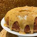Bolo paçoca sem glúten e sem lactose