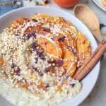 Mingau de Quinoa, Laranja, Canela e Cardamomo