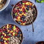 Mingau de café da manhã com quinoa