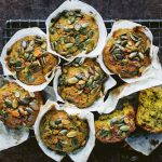 Muffins de batata doce + espinafre