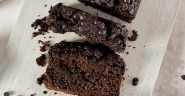 Pão de Banana com Chocolate Vegano Sem Glúten