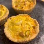 Quiche saudável de alho-porro