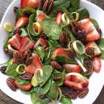 Salada de Morango e Espinafre