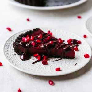 Tarte de Chocolate com Romã