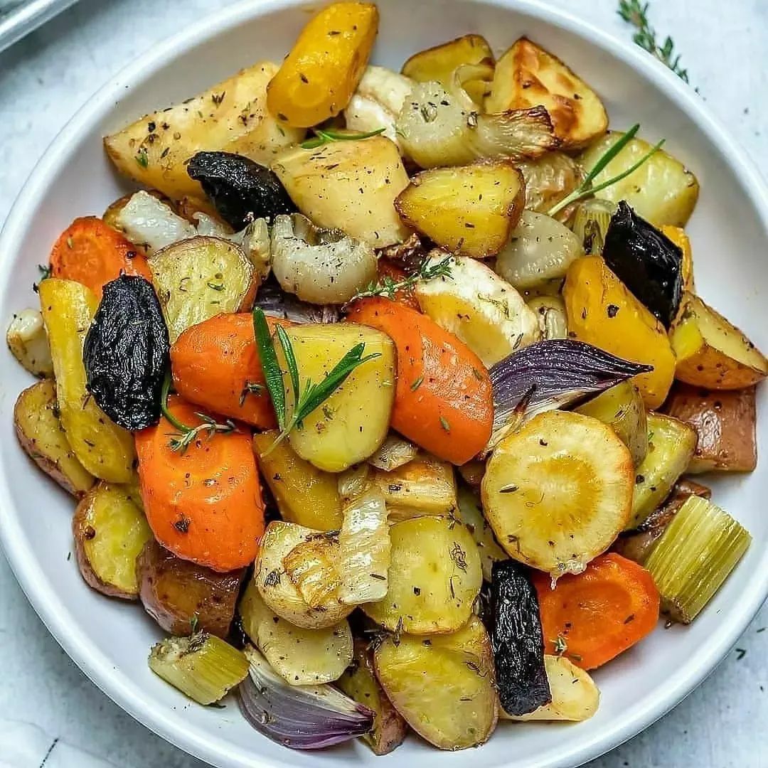 Vegetais Assados com Alecrim