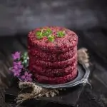 Hambúrgueres vegetarianos de grão de bico