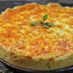 Torta Low Carb com Massa de Couve-Flor