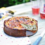 Cheesecake de queijo de cabra e curgete